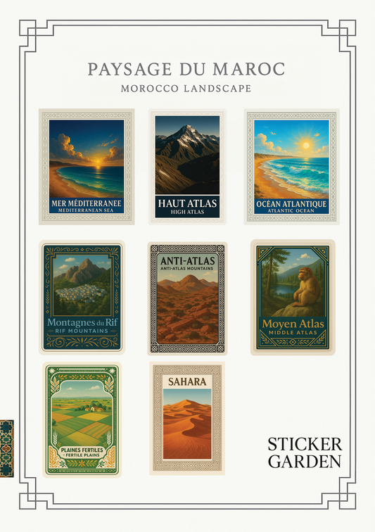 Planche découverte "Paysage du Maroc"